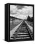 Railroad Tracks Stretching into the Distance-Philip Gendreau-Framed Stretched Canvas