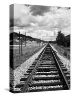 Railroad Tracks Stretching into the Distance-Philip Gendreau-Stretched Canvas