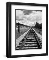 Railroad Tracks Stretching into the Distance-Philip Gendreau-Framed Photographic Print