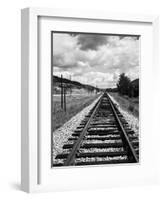 Railroad Tracks Stretching into the Distance-Philip Gendreau-Framed Photographic Print