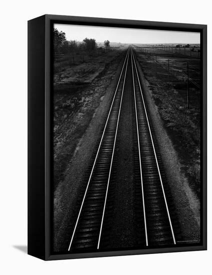 Railroad Tracks-Andreas Feininger-Framed Stretched Canvas