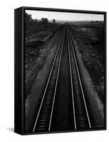 Railroad Tracks-Andreas Feininger-Framed Stretched Canvas