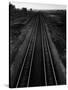 Railroad Tracks-Andreas Feininger-Stretched Canvas