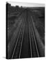 Railroad Tracks-Andreas Feininger-Stretched Canvas