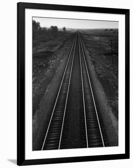 Railroad Tracks-Andreas Feininger-Framed Photographic Print