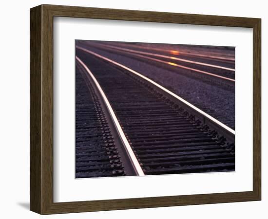 Railroad Tracks-Mitch Diamond-Framed Photographic Print