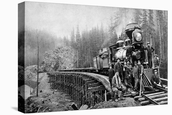 Railroad Workers, c1880s-null-Stretched Canvas