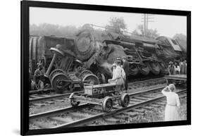 Railroad Wreck-null-Framed Art Print