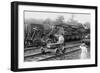 Railroad Wreck-null-Framed Art Print