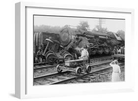Railroad Wreck-null-Framed Art Print