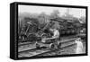 Railroad Wreck-null-Framed Stretched Canvas