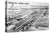 Railroad Yard in Philadelphia-null-Stretched Canvas