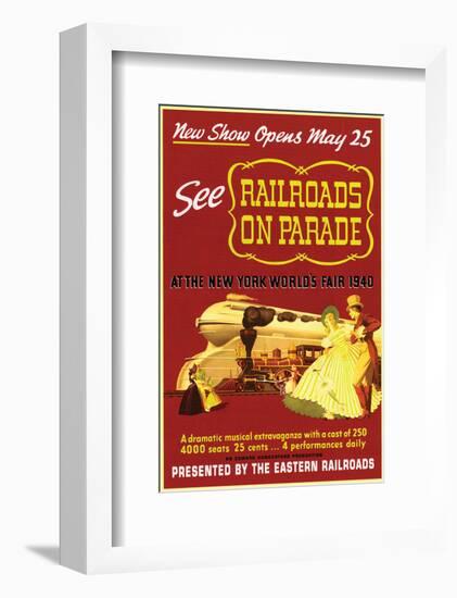 Railroads on Parade-null-Framed Art Print