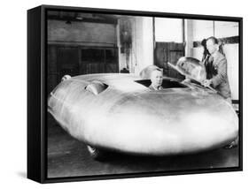 Railton Special Land Speed Record Car, Brooklands, Surrey, 1938-null-Framed Stretched Canvas