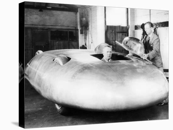 Railton Special Land Speed Record Car, Brooklands, Surrey, 1938-null-Stretched Canvas
