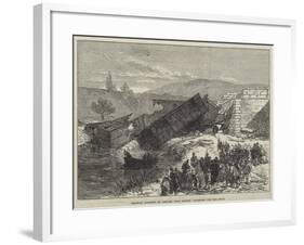 Railway Accident at Antibes, Near Cannes, Dragging for the Dead-null-Framed Giclee Print