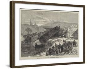 Railway Accident at Antibes, Near Cannes, Dragging for the Dead-null-Framed Giclee Print