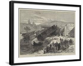 Railway Accident at Antibes, Near Cannes, Dragging for the Dead-null-Framed Giclee Print