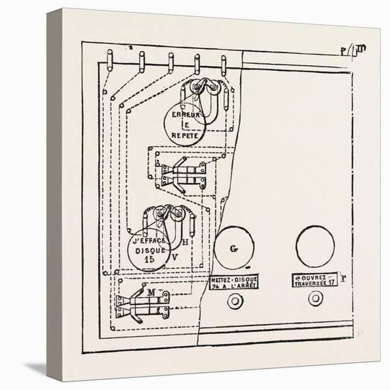 Railway Apparatus at the Paris Electrical Exhibition: Annunciator Apparatus, France, 1882-null-Stretched Canvas