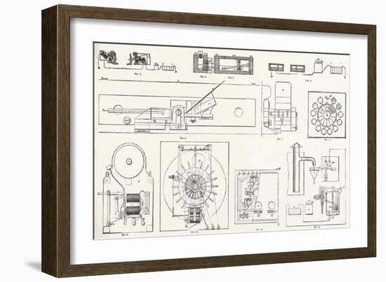 Railway Apparatus at the Paris Electrical Exhibition: Fig. 1. Lartigue's Switch Controller. Fig. 2.-null-Framed Giclee Print