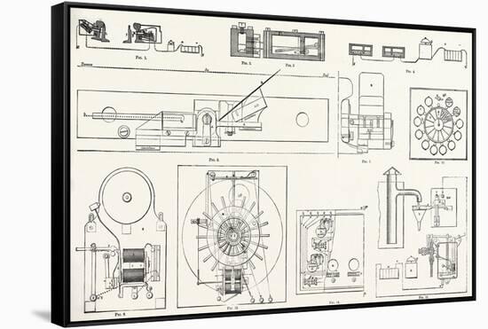 Railway Apparatus at the Paris Electrical Exhibition: Fig. 1. Lartigue's Switch Controller. Fig. 2.-null-Framed Stretched Canvas