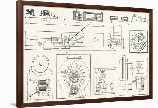 Railway Apparatus at the Paris Electrical Exhibition: Fig. 1. Lartigue's Switch Controller. Fig. 2.-null-Framed Giclee Print