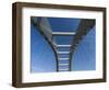 Railway arch bridge in Zurich West, partial view of construction-enricocacciafotografie-Framed Photographic Print