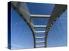 Railway arch bridge in Zurich West, partial view of construction-enricocacciafotografie-Stretched Canvas