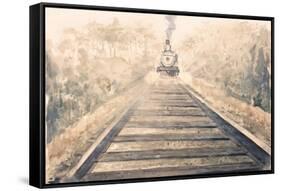 Railway Bound-Patricia Pinto-Framed Stretched Canvas