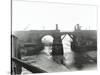 Railway Bridge across Deptford Creek, London, 1913-null-Stretched Canvas