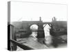 Railway Bridge across Deptford Creek, London, 1913-null-Stretched Canvas