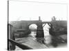 Railway Bridge across Deptford Creek, London, 1913-null-Stretched Canvas