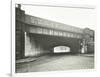 Railway Bridge across Globe Road, Bethnal Green, London, 1914-null-Framed Photographic Print