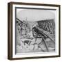 Railway Bridge across the Vals River at Kroonstad, Blown Up by the Boers, South Africa, 1901-Underwood & Underwood-Framed Giclee Print