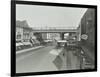 Railway Bridge and Advertising over the Brixton Road, Lambeth, London, 1938-null-Framed Photographic Print