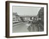 Railway Bridge and Advertising over the Brixton Road, Lambeth, London, 1938-null-Framed Photographic Print