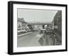 Railway Bridge and Advertising over the Brixton Road, Lambeth, London, 1938-null-Framed Photographic Print