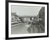 Railway Bridge and Advertising over the Brixton Road, Lambeth, London, 1938-null-Framed Photographic Print