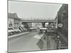 Railway Bridge and Advertising over the Brixton Road, Lambeth, London, 1938-null-Mounted Photographic Print