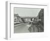 Railway Bridge and Advertising over the Brixton Road, Lambeth, London, 1938-null-Framed Photographic Print