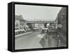 Railway Bridge and Advertising over the Brixton Road, Lambeth, London, 1938-null-Framed Stretched Canvas