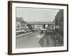 Railway Bridge and Advertising over the Brixton Road, Lambeth, London, 1938-null-Framed Photographic Print