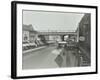 Railway Bridge and Advertising over the Brixton Road, Lambeth, London, 1938-null-Framed Photographic Print