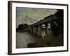 Railway Bridge at Argenteuil, c.1873-Claude Monet-Framed Giclee Print