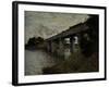 Railway Bridge at Argenteuil, c.1873-Claude Monet-Framed Giclee Print