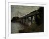 Railway Bridge at Argenteuil, c.1873-Claude Monet-Framed Giclee Print