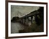 Railway Bridge at Argenteuil, c.1873-Claude Monet-Framed Giclee Print