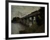 Railway Bridge at Argenteuil, c.1873-Claude Monet-Framed Giclee Print