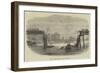 Railway Bridge Destroyed by Floods in Ceylon-null-Framed Giclee Print