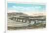 Railway Bridge over Rio Grande, El Paso, Texas-null-Framed Art Print